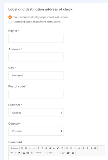 Configure online payment methods